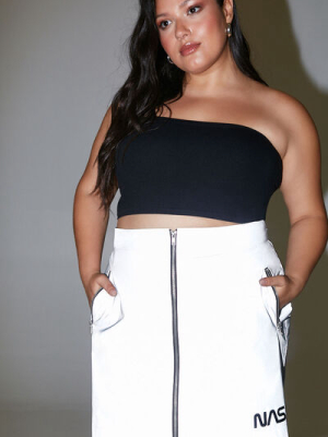 Plus Size Nasa Mini Skirt