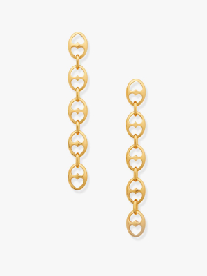 Duo Link Statement Linear Earrings