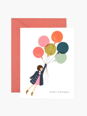 Fly Away Balloons Birthday Card - Rp5