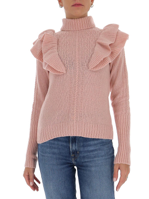 Philosophy Di Lorenzo Serafini Ruffles-detailed Knit Jumper