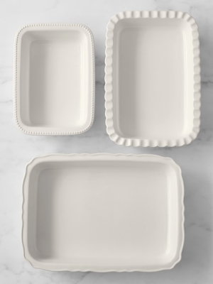 Williams Sonoma Stoneware Rectangular Bakers, Set Of 3