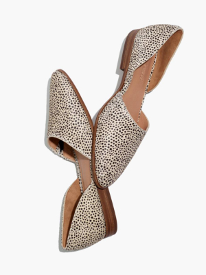 The Marisa D'orsay Flat In Spotted Calf Hair