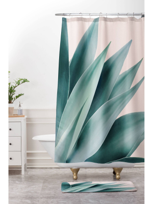 Gale Switzer Agave Flare Bath Mat Green - Deny Designs