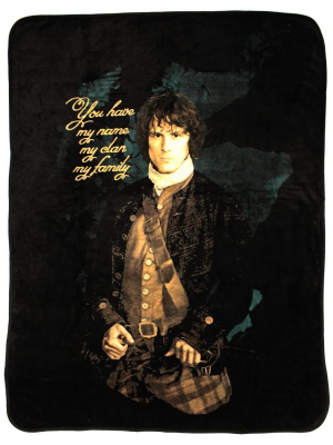 Surreal Entertainment Outlander Jamie Fraser Quote Lightweight Fleece Throw Blanket | 45 X 60 Inches