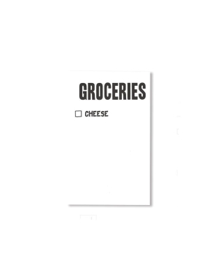 Groceries / Cheese Notepad