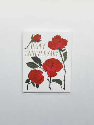 Happy Anniversary Roses Card