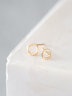 Mini Square Stud Earrings