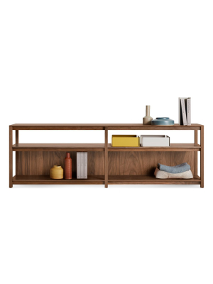 Open Plan Long And Low Bookcase