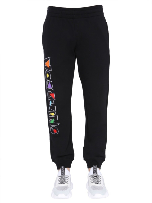 Moschino Geometric Logo Print Track Pants