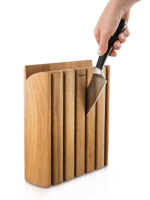 Book Oak Knife Block