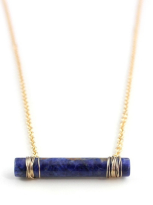 Quartz Cylinder Necklace