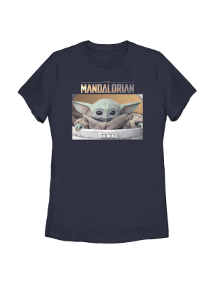 Women's Star Wars The Mandalorian The Child Bassinet T-shirt