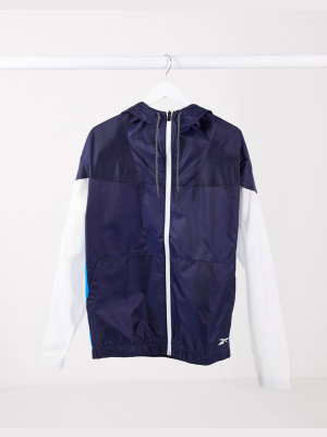 Reebok Training Zip Through Jacket In Navy