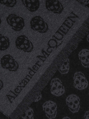 Alexander Mcqueen Reversible Skull Scarf