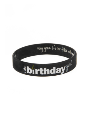 I Am Birthday Girl Silicone Bracelet