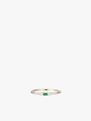 Baguette Emerald Petite Equilibrium Ring