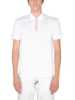 Alexander Mcqueen Logo Tape Polo Shirt