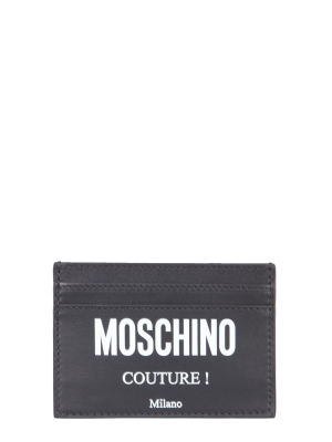 Moschino Couture Logo Print Cardholder