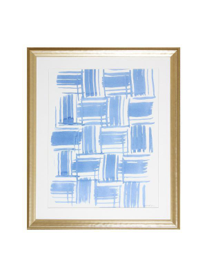 Quilted Blue Watercolor