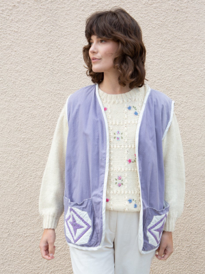 Lilac Quilt Vest