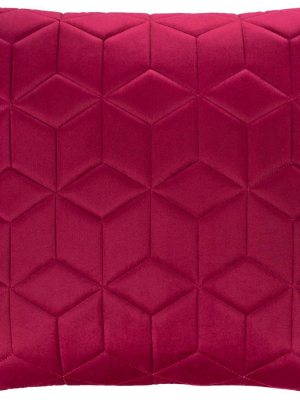 Cain Geometric Pillow Fuschia