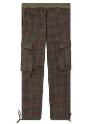 Feature Montgomery Cargo Pant - Scottish Green Plaid