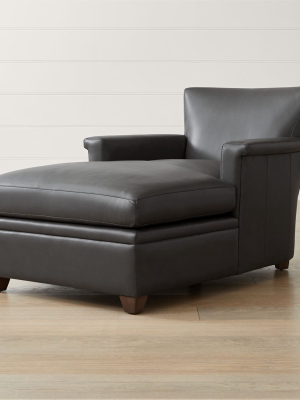 Declan Leather Chaise