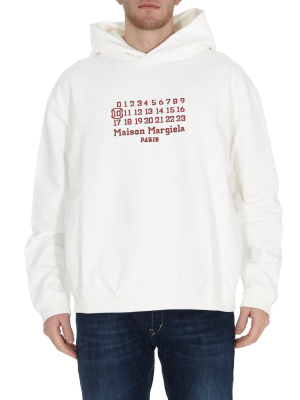 Maison Margiela Logo Embroidered Hoodie