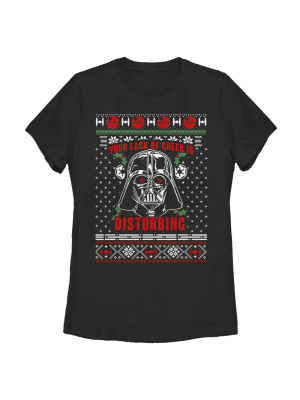 Women's Star Wars Ugly Christmas Sith Lord T-shirt