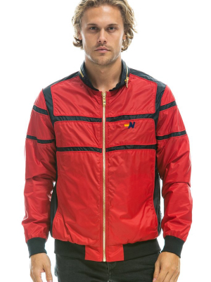 Men's Racer Jacket - Cherry