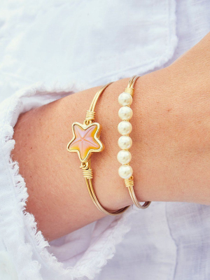 Topaz Starfish Bangle Bracelet