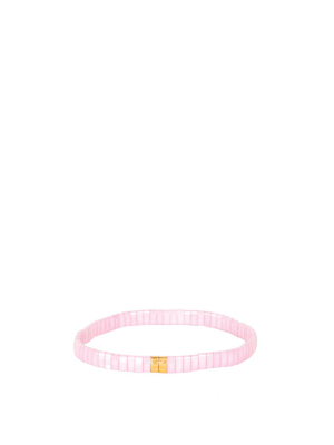 Flat Beaded Bracelet - Blush