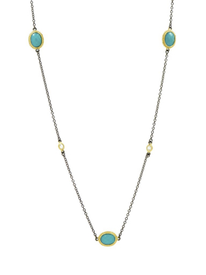 Color Theory Stone Station Necklace