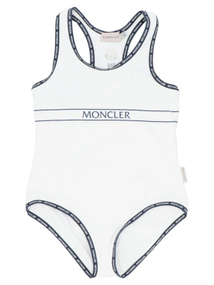 Moncler Enfant Logo Printed Swimsuit
