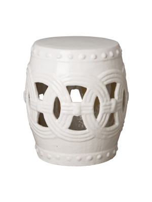 Eternity Garden Stool White