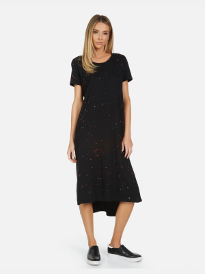 Augustus Le Pink Splatter Dress