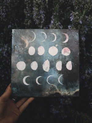 The Phases Of The Moon Art Canvas