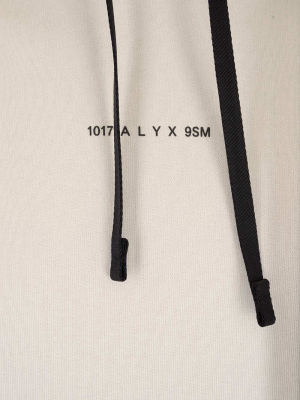 1017 Alyx 9sm Insert Logo Printed Drawstring  Hoodie