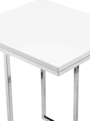 Posta Accent Table White