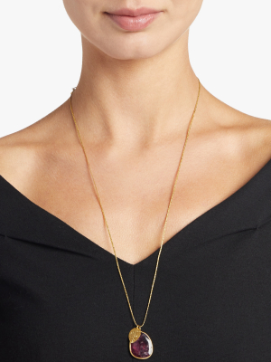 Gold Leaf Colette Pendant Necklace