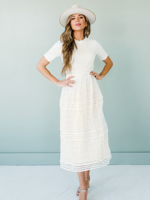 Malorie Dress In White