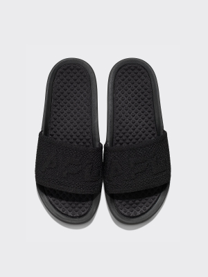 Women's Big Logo Techloom Slide Black