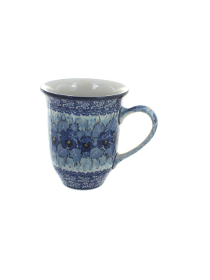 Blue Rose Polish Pottery Joanna Large Coffee Mug