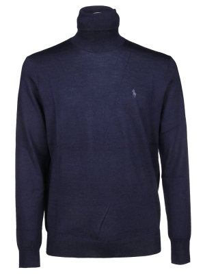 Polo Ralph Lauren Logo Embroidered Turtleneck Jumper