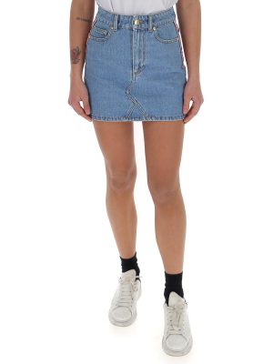 Chiara Ferragni Logomania Denim Mini Skirt