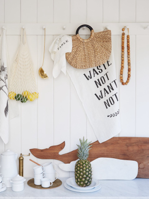 Waste Not, Want Not Tea Towel