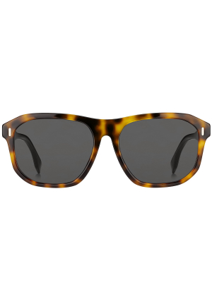 Fendi Eyewear Geometric Frame Sunglasses