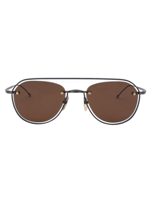 Thom Browne Eyewear Aviator Frame Sunglasses