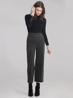 Lily Wide Leg Corduroy / Slate