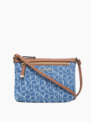 Monogram Logo Zip Top Swing Bag